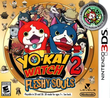 Yo-Kai Watch 2 - Fleshy Souls (USA) box cover front